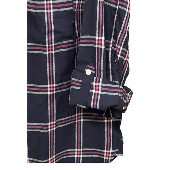 Tommy Hilfiger Long Sleeve Button Up Roll Tab Top Size XL - Picture 2 of 7